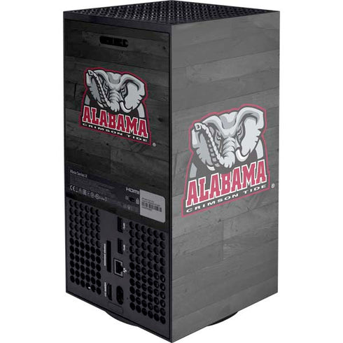 University of Alabama Basketball Wood XBox Series X Digital Edition Console Skin